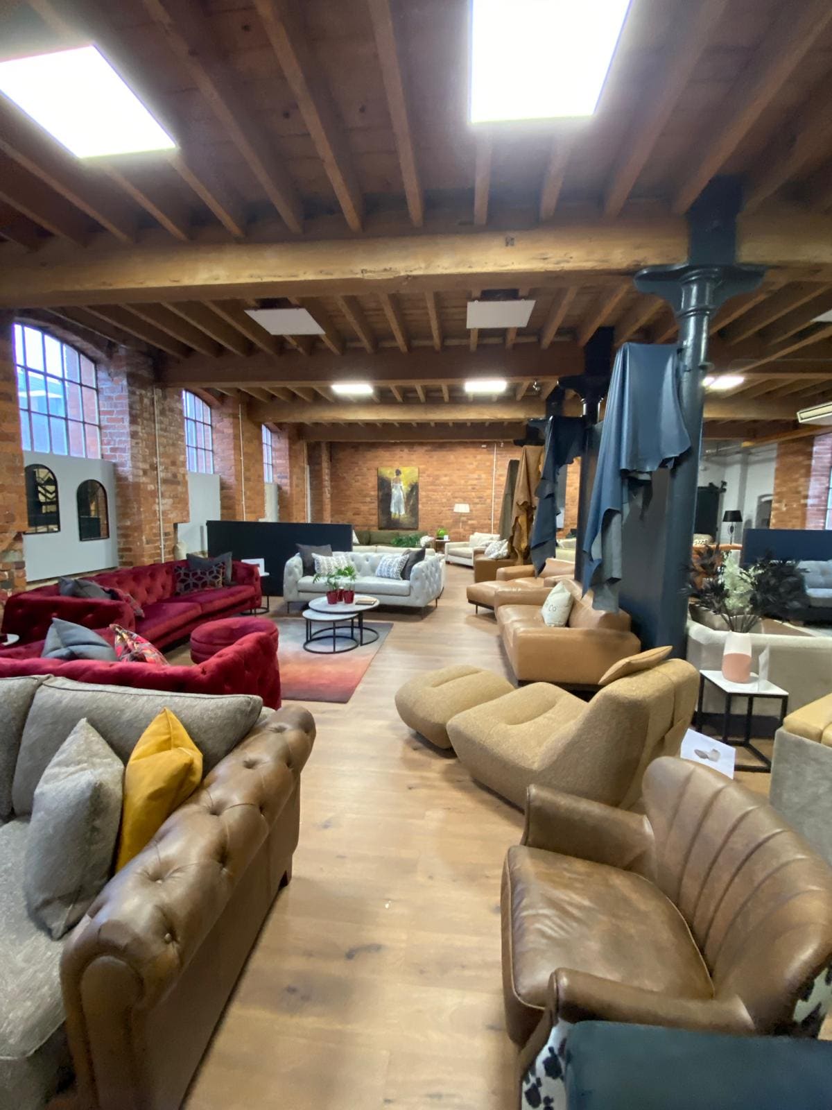 The finished showroom floor