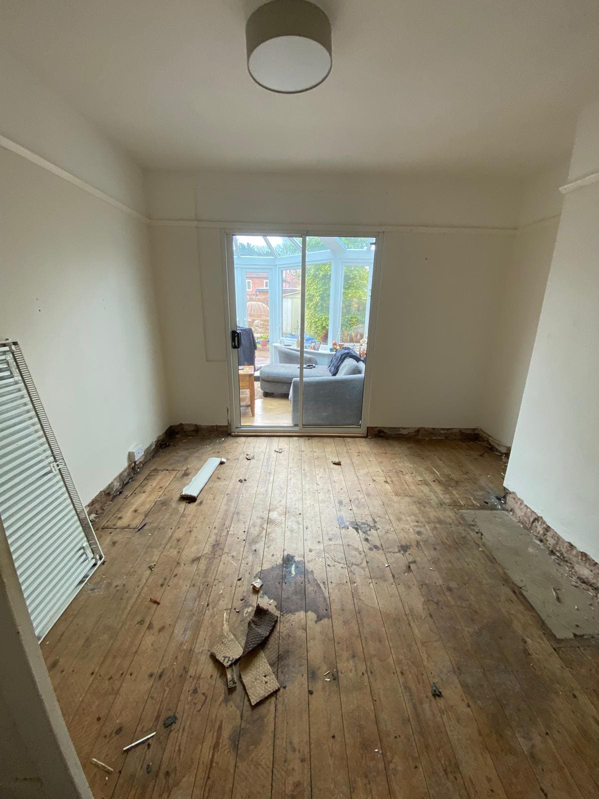 Stripped back to boards