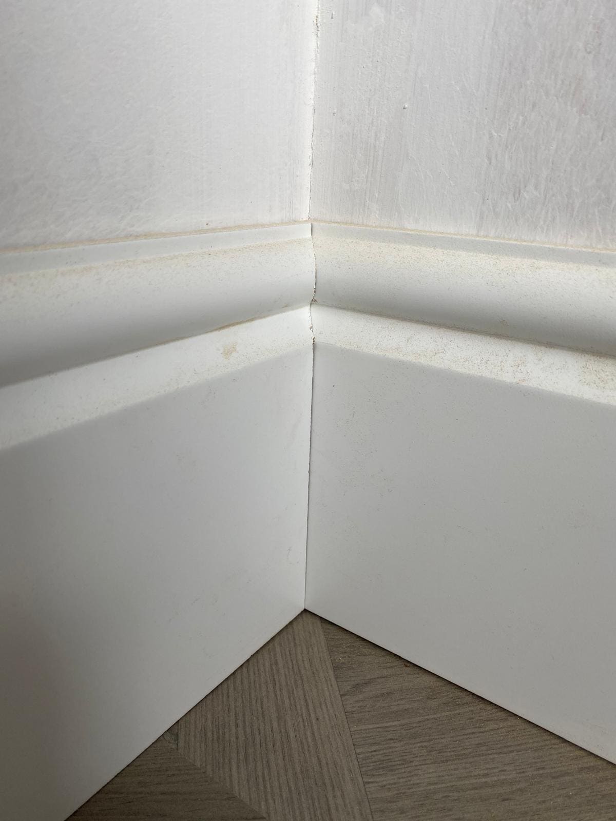 A scribed internal joint